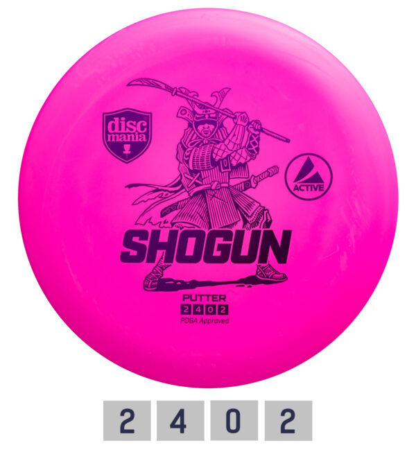 Discgolf DISCMANIA Putter SHOGUN Active Pink 2/4/0/2