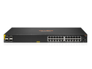 HPE Aruba Networking 6100 24G Class4 PoE 4SFP+ 370W Managed L3 Gigabit Ethernet (10/100/1000) Power over Ethernet (PoE) 1U Black