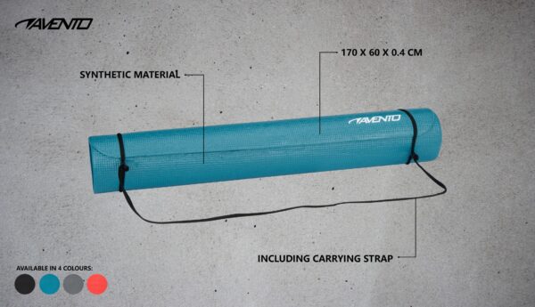 Yoga Mat AVENTO 42MB 173x61x0,4cm Blue - Image 7