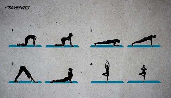 Yoga Mat AVENTO 42MB 173x61x0,4cm Blue - Image 6