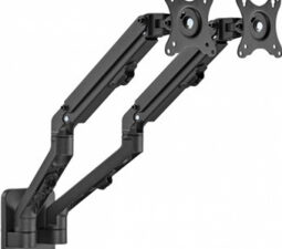 SUPORT de perete GEMBIRD, pt 2 TV/monitor plat, diag. max 17" - 27", rotatie, inclinare, pliere, 2 ~ 7 kg, "MA-WA2-01"