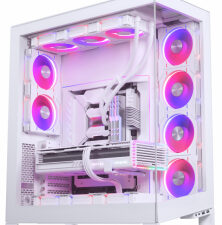 PHANTEKS NV Series NV7, Tempered Glass, ARGB - biały