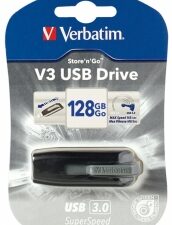 MEMORII USB Verbatim VERBATIM 49189 USB DRIVE 3.0 128GB V3, "49189" (timbru verde 0.03 lei)