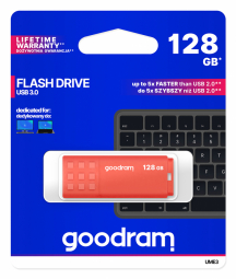 Goodram UME3-1280O0R11 USB flash drive 128 GB USB Type-A 3.2 Gen 1 (3.1 Gen 1) Orange