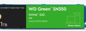 SSD WD Green SN350, 1TB, M.2, PCIe Gen3.0 x4, 3D QLC Nand, R/W: 3200/2500 MB/s, "WDS100T3G0C"