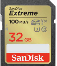 SanDisk Extreme 32GB Memory Card up to 100MB/s, UHS-I, Class 10, U3, V30