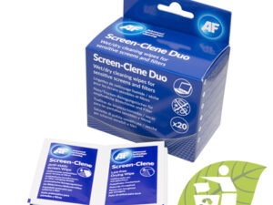 Screen-Clene Duo wipes - Screen cleaning wet/dry wipes 20psc AF