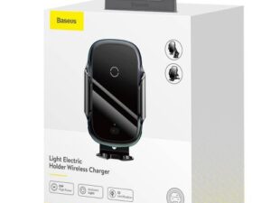 Telefona turētājs Baseus Smart Vehicle Bracket Wireless Qi 15W Black