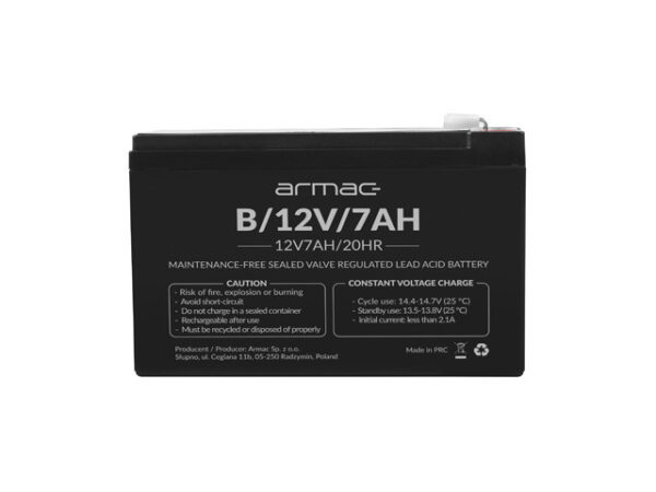 Akumulator 12v agm 12v 7ah uniwersalny B/12V/7AH