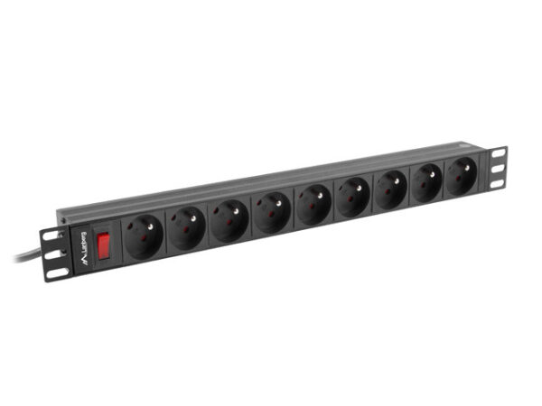 Listwa zasilająca rack PDU 19 cali  1U 16A 9X 230V PL 3m czarny