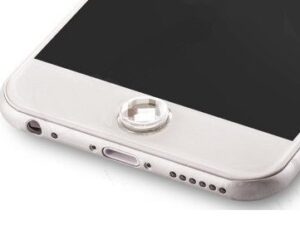 Mocco Universal Home Button Sticker Decoration Apple iPhone / iPad Silver