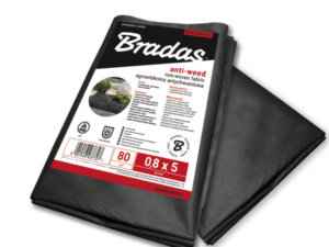Anti-weed non-woven 80g/m² black, 1m x 5m