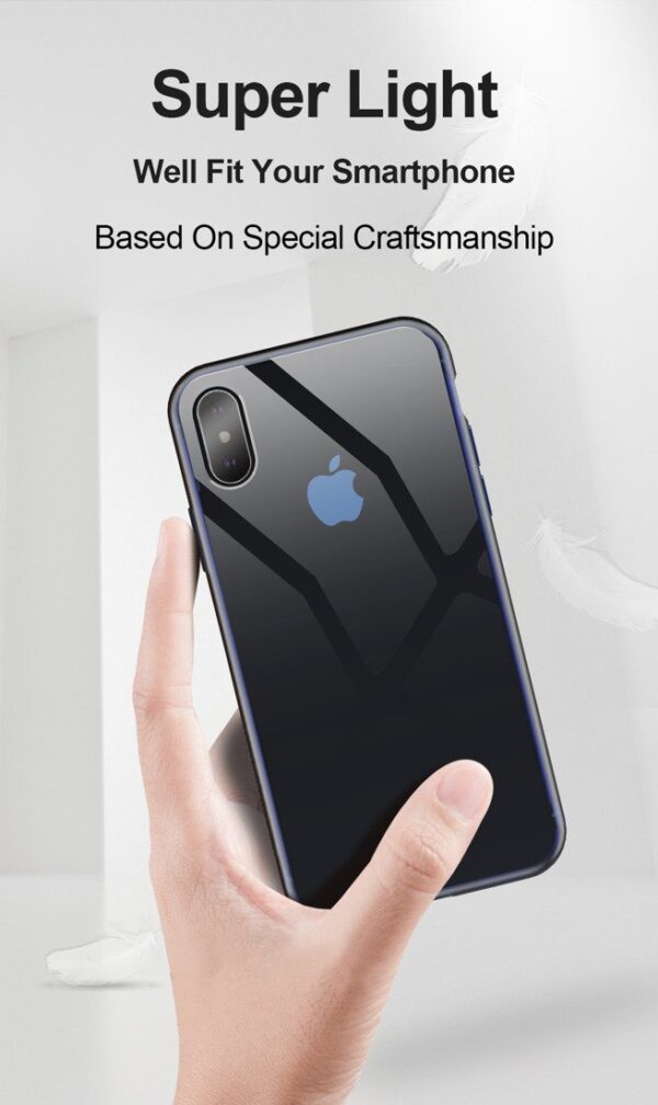 Dux Ducis Light Case Premium High Quality and Protect Silicone Case For Apple iPhone 7 / 8 Transparent - Blue - Image 6
