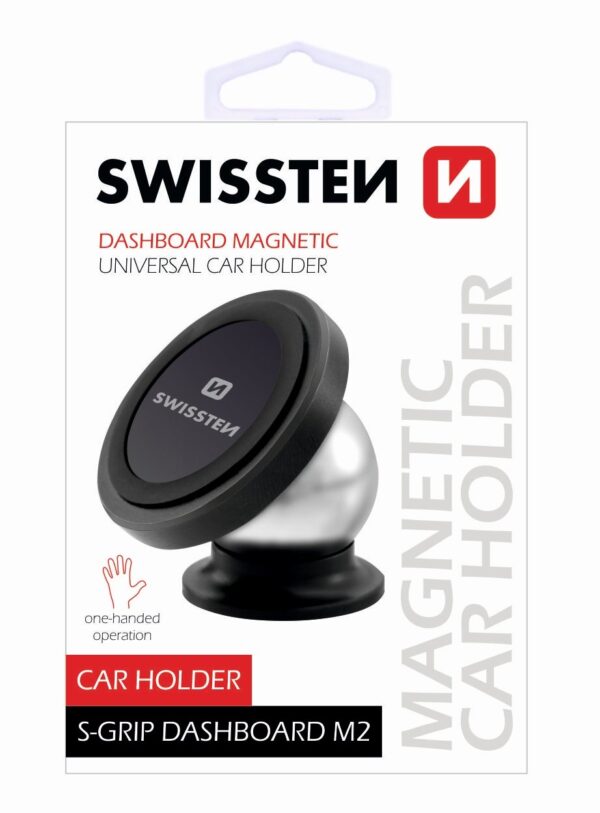 Swissten S-Grip M2 Universal Car Panel Holder With Magnet For Devices - Image 3