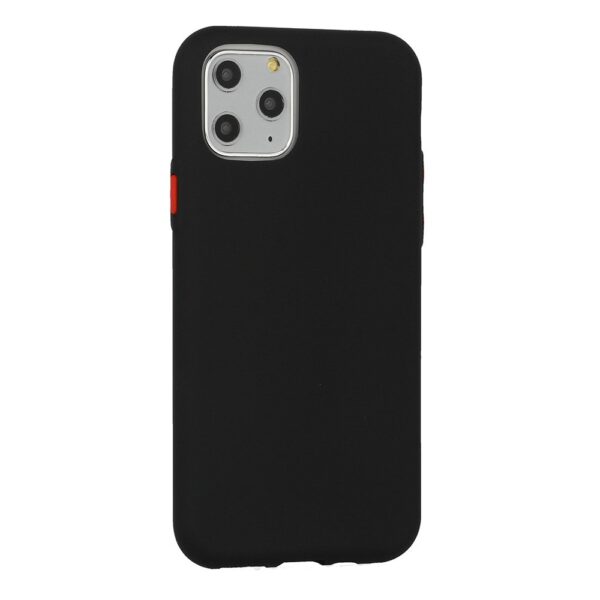 Mocco Soft Cream Silicone Back Case for Apple iPhone 12 Pro Max Black - Image 3