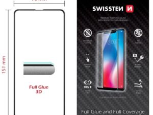 Swissten Ultra Durable Full Glue / Full Face Tempered Glass Apple iPhone 14 Plus Black
