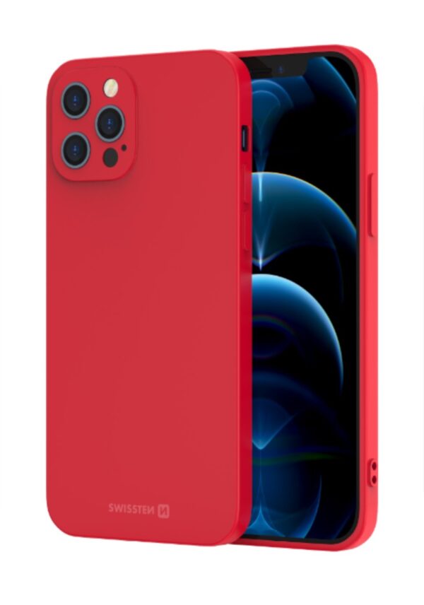 Swissten Soft Joy Silicone Case for Samsung Galaxy A21s Red - Image 2
