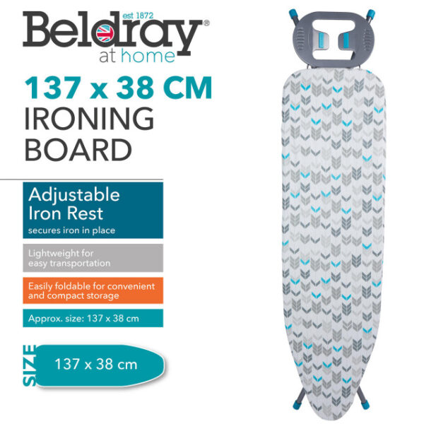 Beldray LA024398ARWEU7 137x38cm ironing board - Image 7