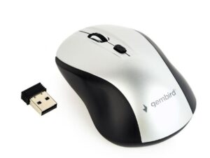 MOUSE USB OPTICAL WRL BLACK/SILVER MUSW-4B-02-BS GEMBIRD