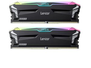 RAM DDR4 Lexar 2x16GB ARES RGB DDR5-6400 Desktop Memory, Black color