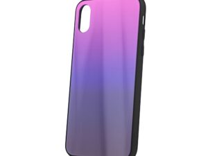 Mocco Aurora Glass Silicone Back Case for Apple iPhone 6 Plus / 6S Plus Pink - Black