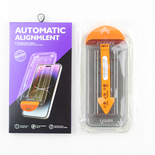 RoGer Easy Tool 9D Tempered glass for Apple iPhone 14 Pro Max Privacy - Image 4