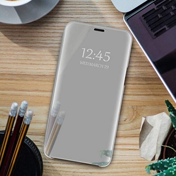 Mocco Clear View Cover Case For Samsung Galaxy S23 Silver - Image 4