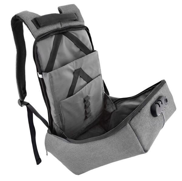 Tellur 15.6 Notebook Backpack Antitheft V2, USB Port, Gray