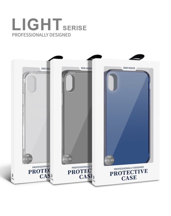 Dux Ducis Light Case Premium High Quality and Protect Silicone Case For Apple iPhone 7 / 8 Transparent - Blue