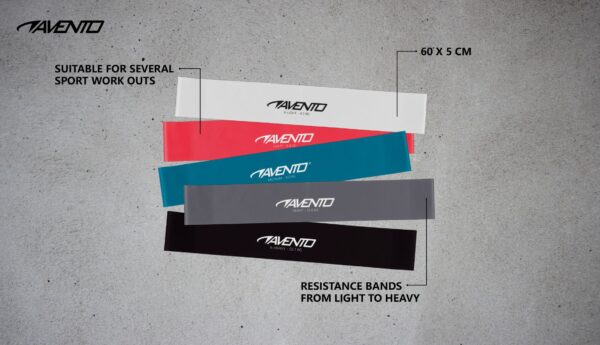 Latex mini band set AVENTO 42SA 5pcs.