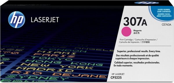 Toner Original HP Magenta, nr.307A, pentru Color LaserJet CP5220|CP5225, 7.3K, (timbru verde 1.2 lei) , "CE743A" - Image 2