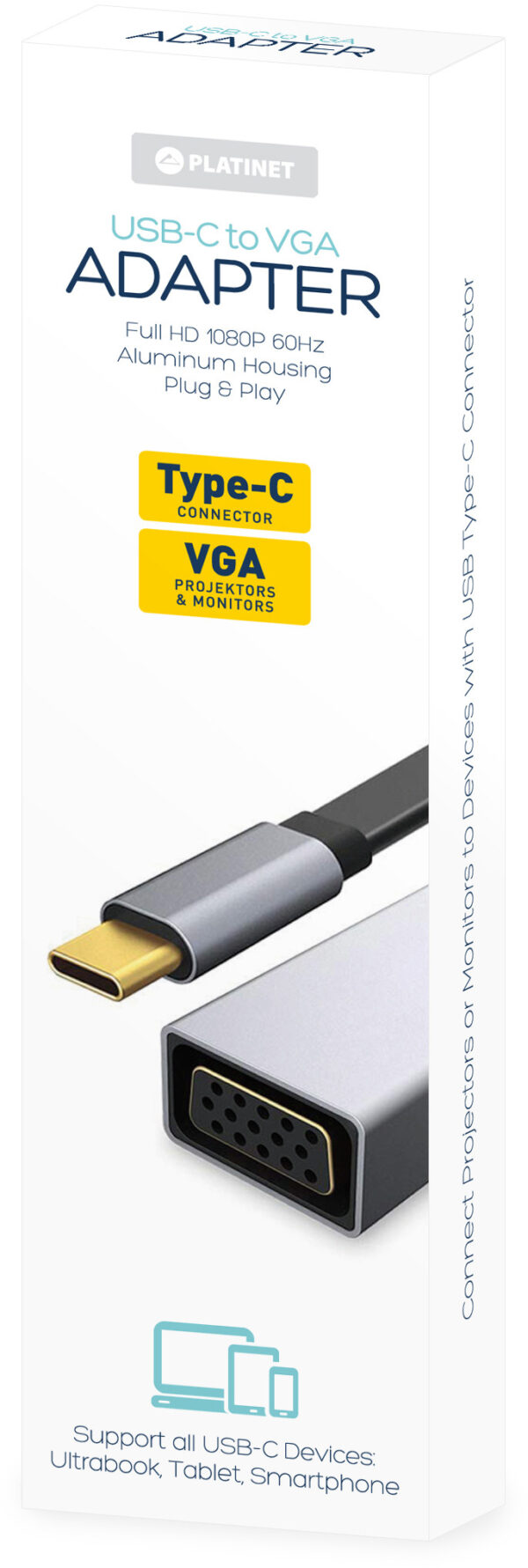 Platinet Multimedia Adapter Type-C  to VGA - Image 4