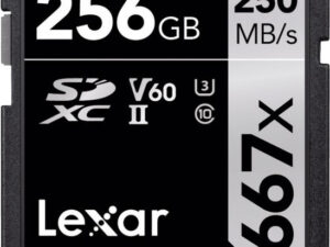 Lexar paměťová karta 256GB Professional 1667x SDXC™ UHS-II,(čtení/zápis:250/120MB/s) C10 V60 U3