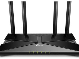 TP-LINK "AX1800 Dual-Band Wi-Fi 6 RouterSPEED: 574 Mbps at 2.4 GHz + 1201 Mbps at 5 GHzSPEC: 4× Antennas, Dual-Core CP