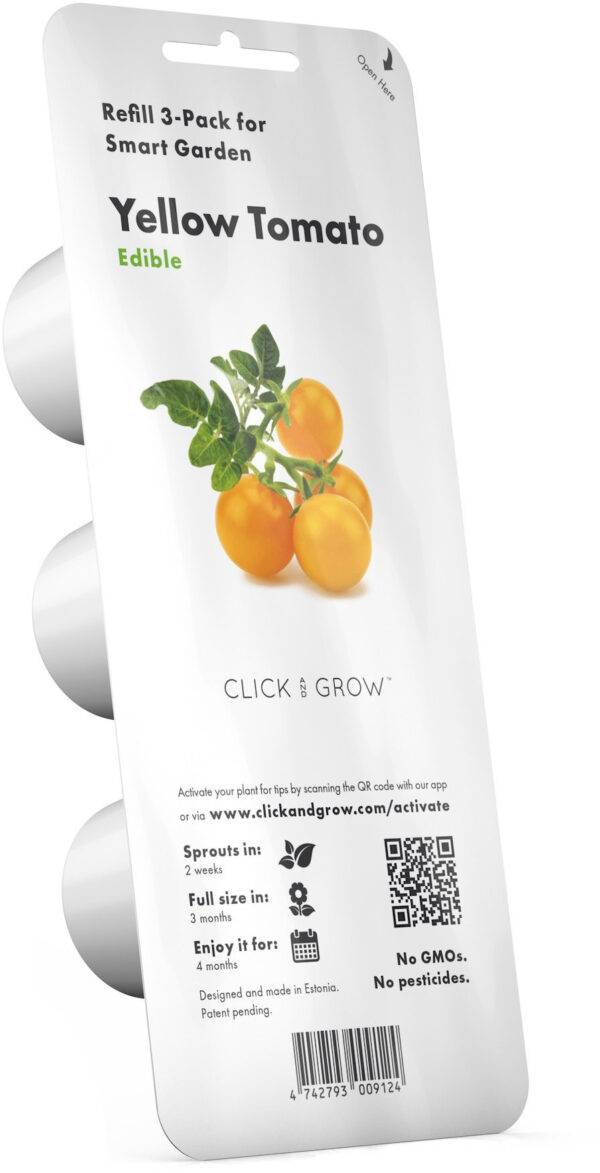 Click & Grow Smart Garden refill Yellow Mini Tomato 3pcs - Image 3