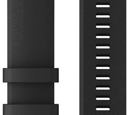 Garmin watch strapQuickFit 22mm, black silicone/stainless steel