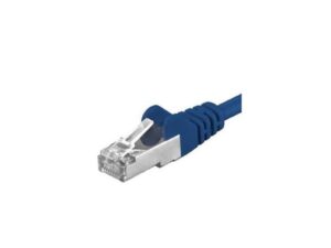 Premiumcord Patch kabel CAT6a S-FTP, RJ45-RJ45, AWG 26/7 0,25m modrá