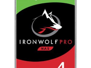 SEAGATE Ironwolf PRO Enterprise NAS HDD 4TB 7200rpm 6Gb/s SATA 256MB cache 8.9cm 3.5inch 24x7 for NAS RAID Rackmount systems BLK