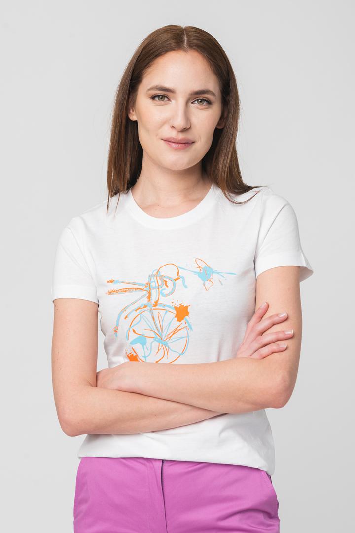 TSHIRT CASUAL F BICICLETA COLOR WHITE-S - Image 2
