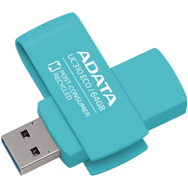 ADATA | USB Flash Drive | UC310 ECO | 64 GB | USB 3.2 Gen1 | Green - Image 2