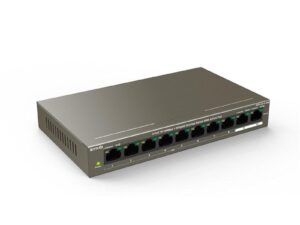 TENDA 8-PORT POE SWITCH TEF1110P-8-102W "TEF1110P-8-102W"  (timbru verde 2 lei)