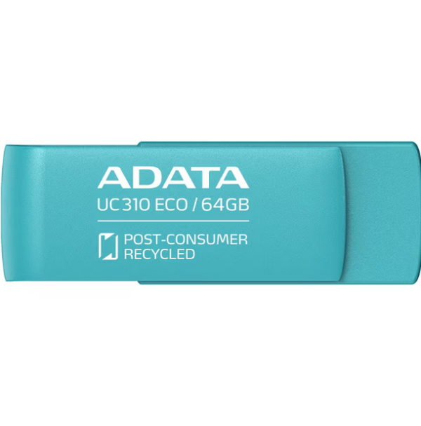 ADATA | USB Flash Drive | UC310 ECO | 64 GB | USB 3.2 Gen1 | Green
