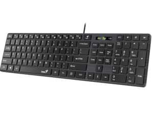 TASTATURA GENIUS USB, 104 taste (chocolate style), black, "SlimStar 126" "31310017400" (timbru verde 0.8 lei)