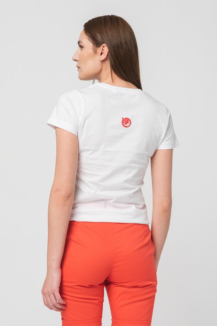 TSHIRT CASUAL F DOAMNA CU... WHITE-M - Image 4