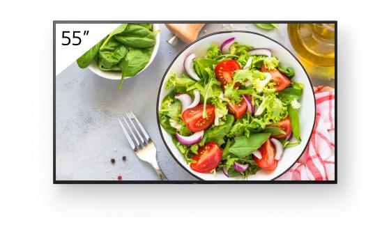 Sony Bravia Professional Displays FW-55BZ35L - 55" Diagonal klass BZ35L Series LED-bakgrundsbelyst LCD-sk�rm - digital skyltning - Android TV - 4K UHD (2160p) 3840 x 2160 - HDR - Direct LED