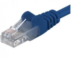 PremiumCord Patch kabel UTP RJ45-RJ45 CAT6 0.5m modrá
