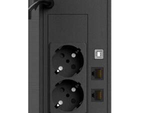 UPS NJOY, "Keen 800", Line Int. , mini tower, 800VA/480W, AVR, Schuko x 2, 1 x baterie GP09122L, back-up 1 - 10 min., "UPLI-LI080KE-CG01B" (timbru verde 11 lei)