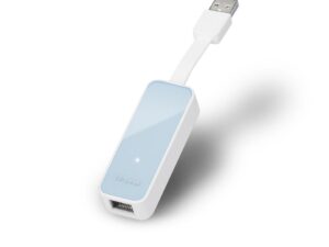 TP-LINK UE200 USB 2.0 to 100Mbps Eth Netw. Adapter, 1 USB 2.0 connector, 1 10/100Mbps Ethernet port
