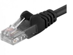 PremiumCord Patch kabel UTP RJ45-RJ45 level 5e 1m černá