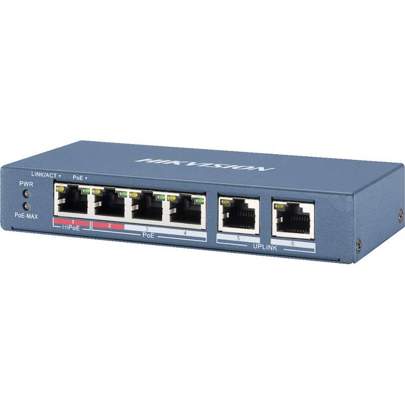 Hikvision | DS-3E1106HP-EI | HPP Managed | 4x Port | 100Mbit/s | 60W PoE